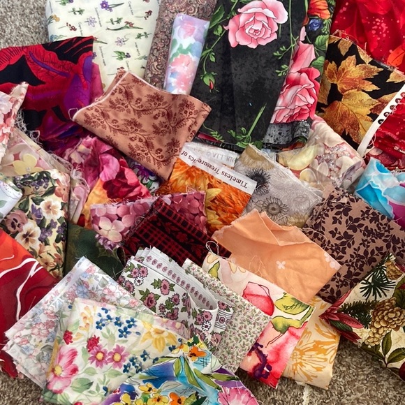 Office Floral Warm Tone Fabric Mystery Box 45 Pounds Poshmark